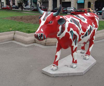 Una vaca de la Cow Parade Barcelona 2005
