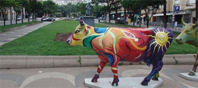 Una vaca de la Cow Parade Barcelona 2005