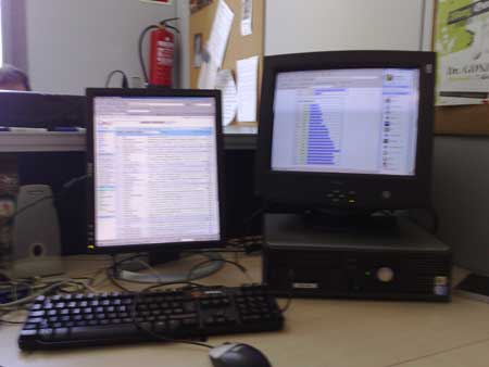 Set-up de dos monitores