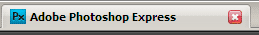 El logotipo de Adobe Photoshop Express
