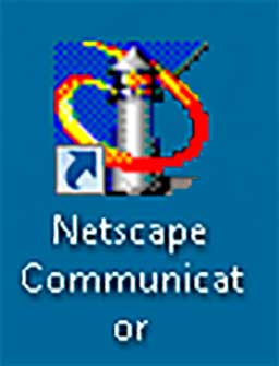 El icono en el escritorio de Netscape Communicator