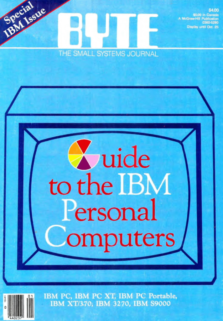 Portada de la revista Byte de septiembre de 1984, número especial dedicado a los PCs de IBM